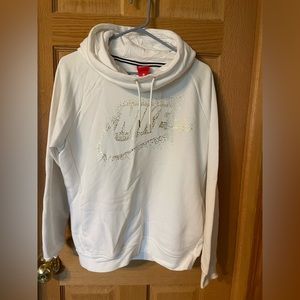 White and gold Nike hoodie